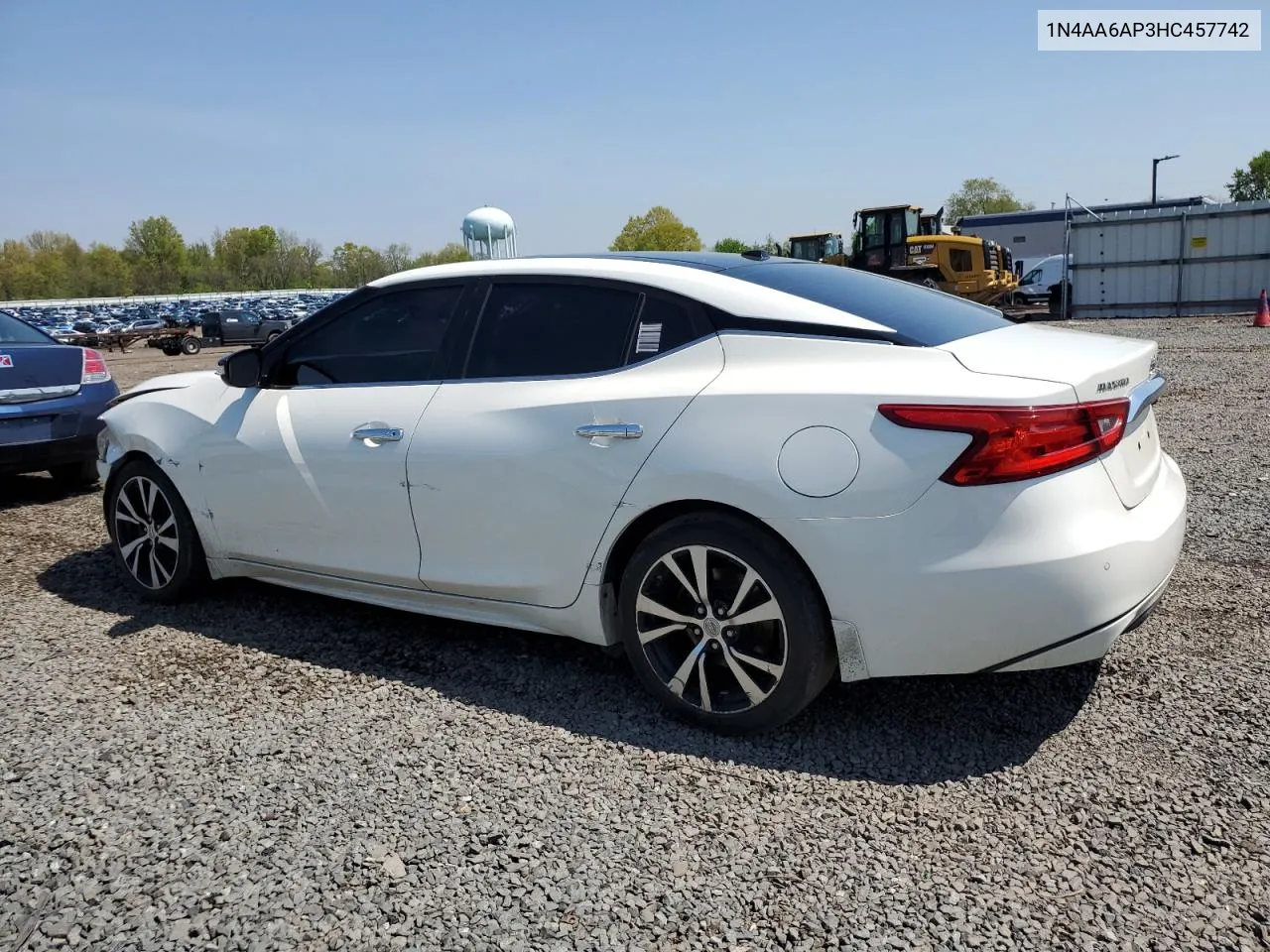 1N4AA6AP3HC457742 2017 Nissan Maxima 3.5S