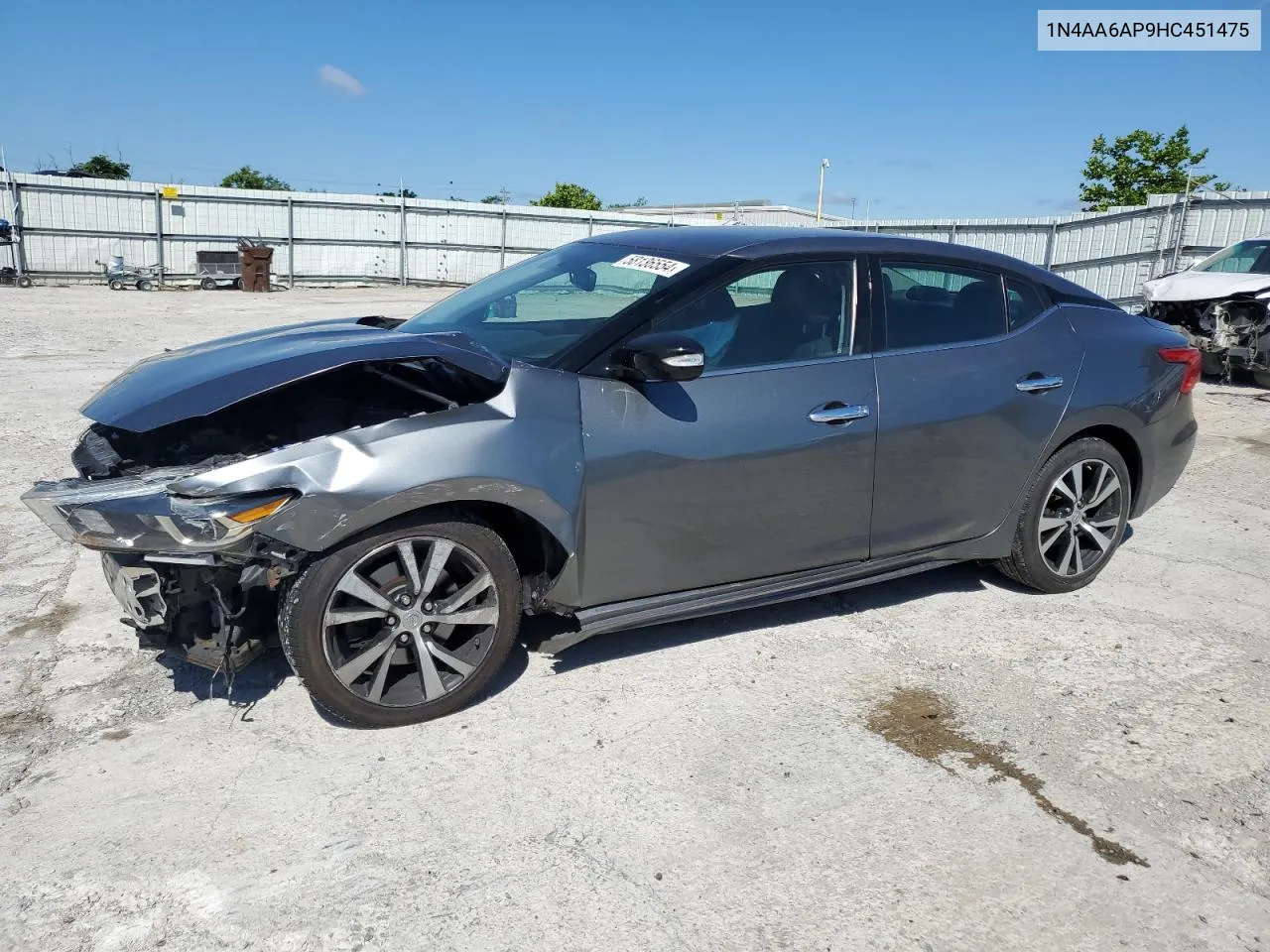 2017 Nissan Maxima 3.5S VIN: 1N4AA6AP9HC451475 Lot: 58136554