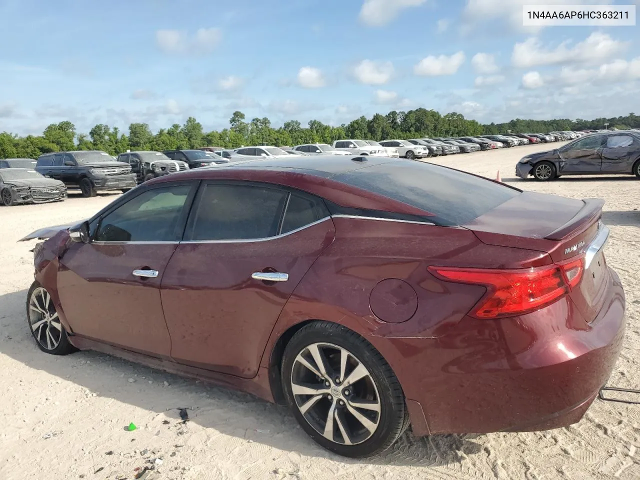 1N4AA6AP6HC363211 2017 Nissan Maxima 3.5S