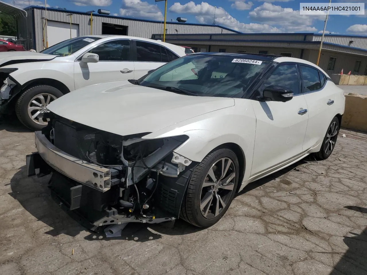 2017 Nissan Maxima 3.5S VIN: 1N4AA6AP1HC421001 Lot: 62060244