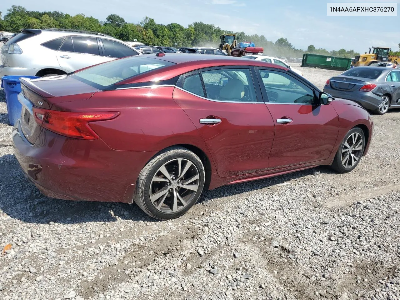 2017 Nissan Maxima 3.5S VIN: 1N4AA6APXHC376270 Lot: 63360994