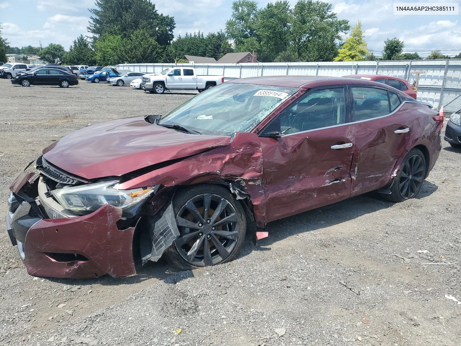 2017 Nissan Maxima 3.5S VIN: 1N4AA6AP2HC385111 Lot: 63889164