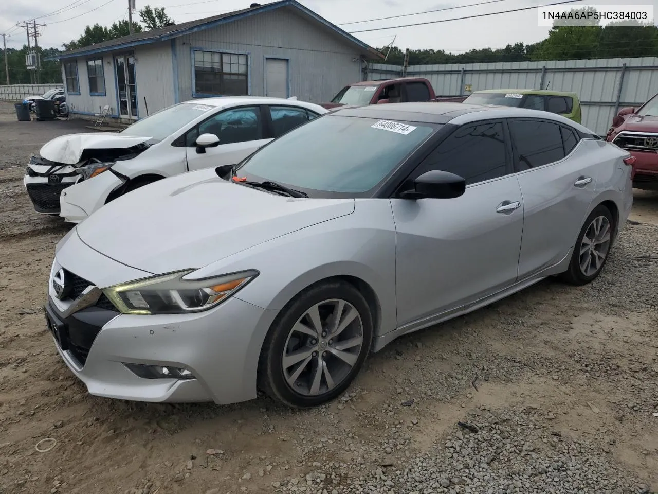 2017 Nissan Maxima 3.5S VIN: 1N4AA6AP5HC384003 Lot: 64006714