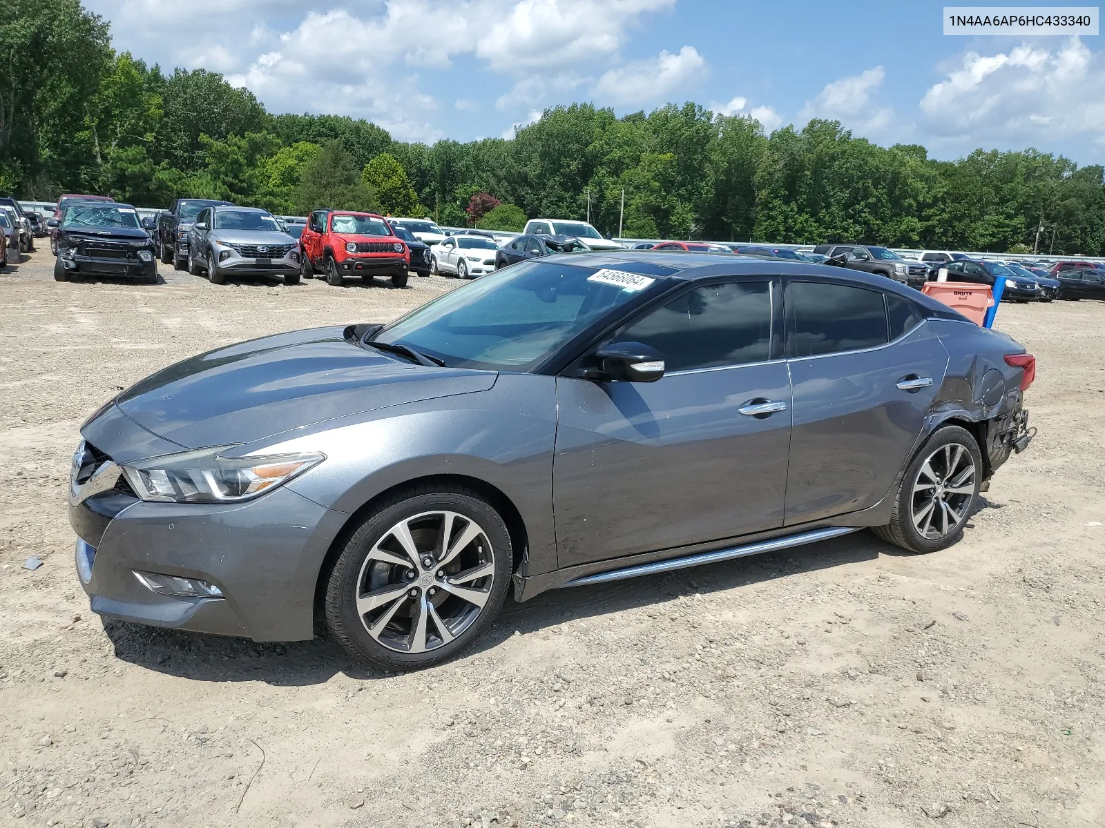 2017 Nissan Maxima 3.5S VIN: 1N4AA6AP6HC433340 Lot: 64566064