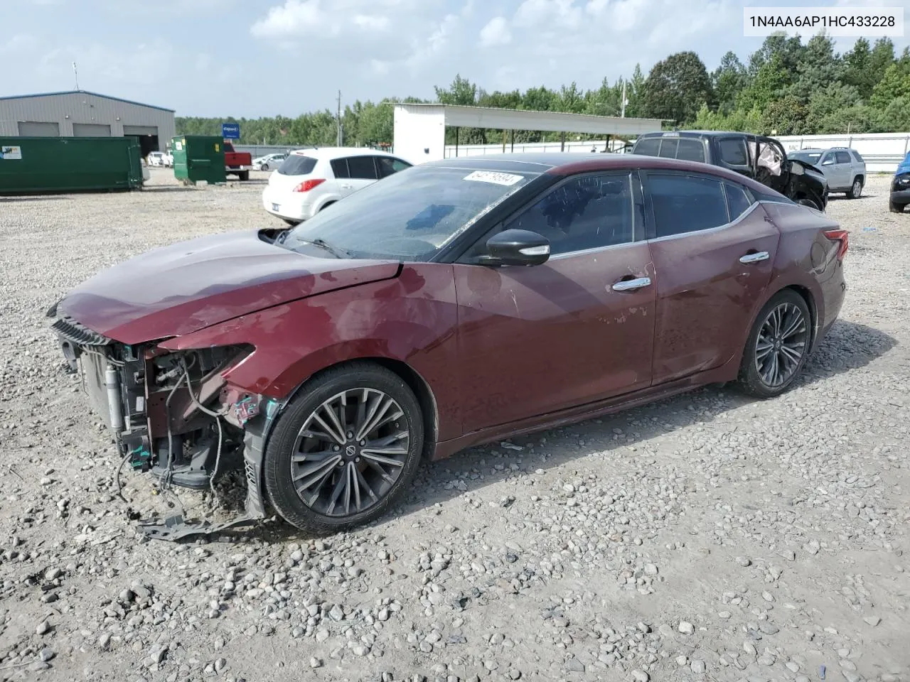 2017 Nissan Maxima 3.5S VIN: 1N4AA6AP1HC433228 Lot: 64579594