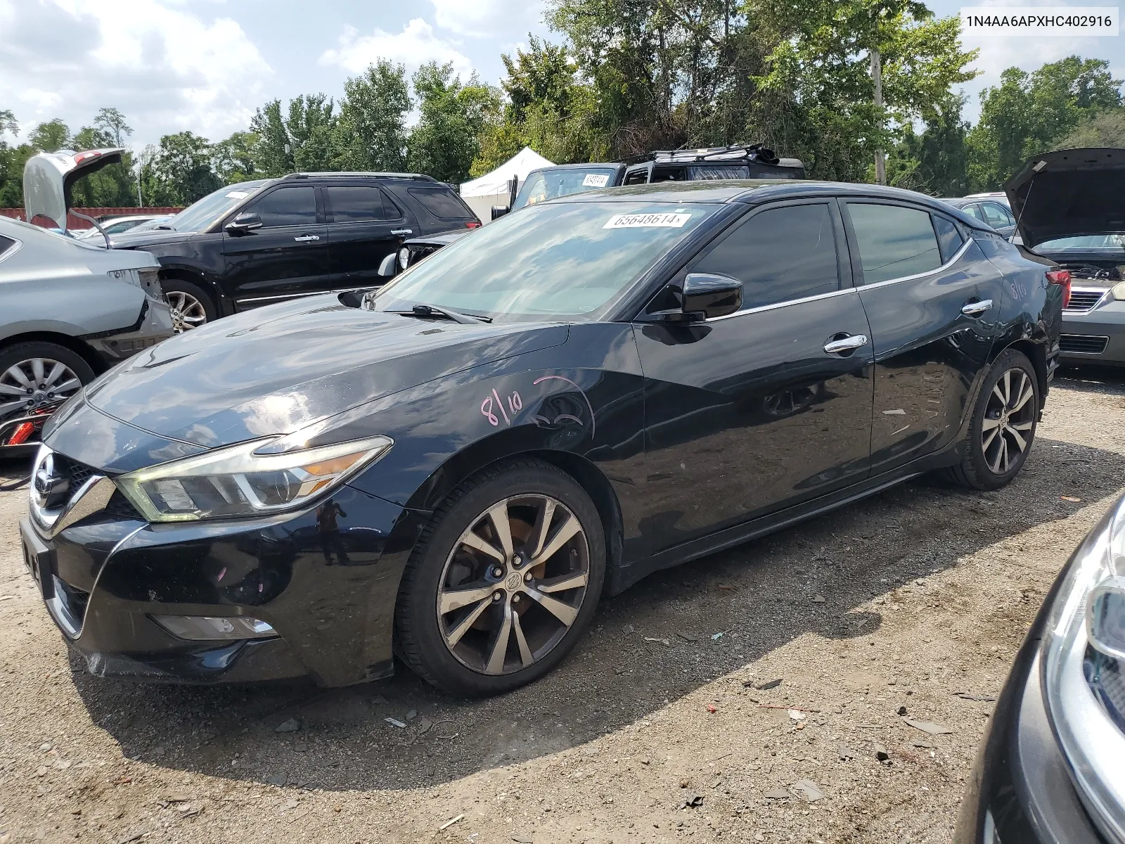 2017 Nissan Maxima 3.5S VIN: 1N4AA6APXHC402916 Lot: 65648614