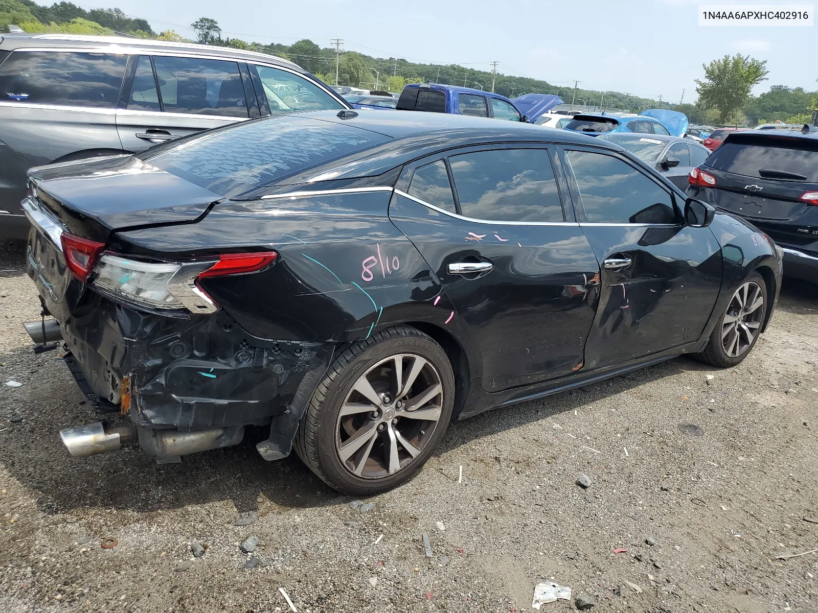 2017 Nissan Maxima 3.5S VIN: 1N4AA6APXHC402916 Lot: 65648614