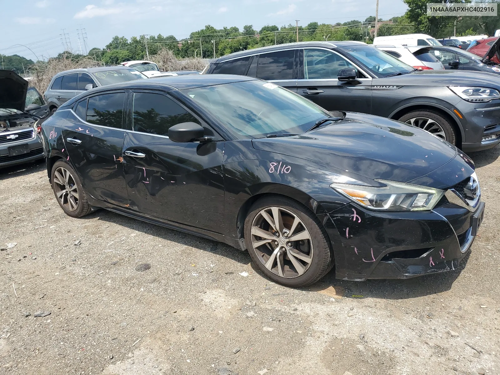 2017 Nissan Maxima 3.5S VIN: 1N4AA6APXHC402916 Lot: 65648614