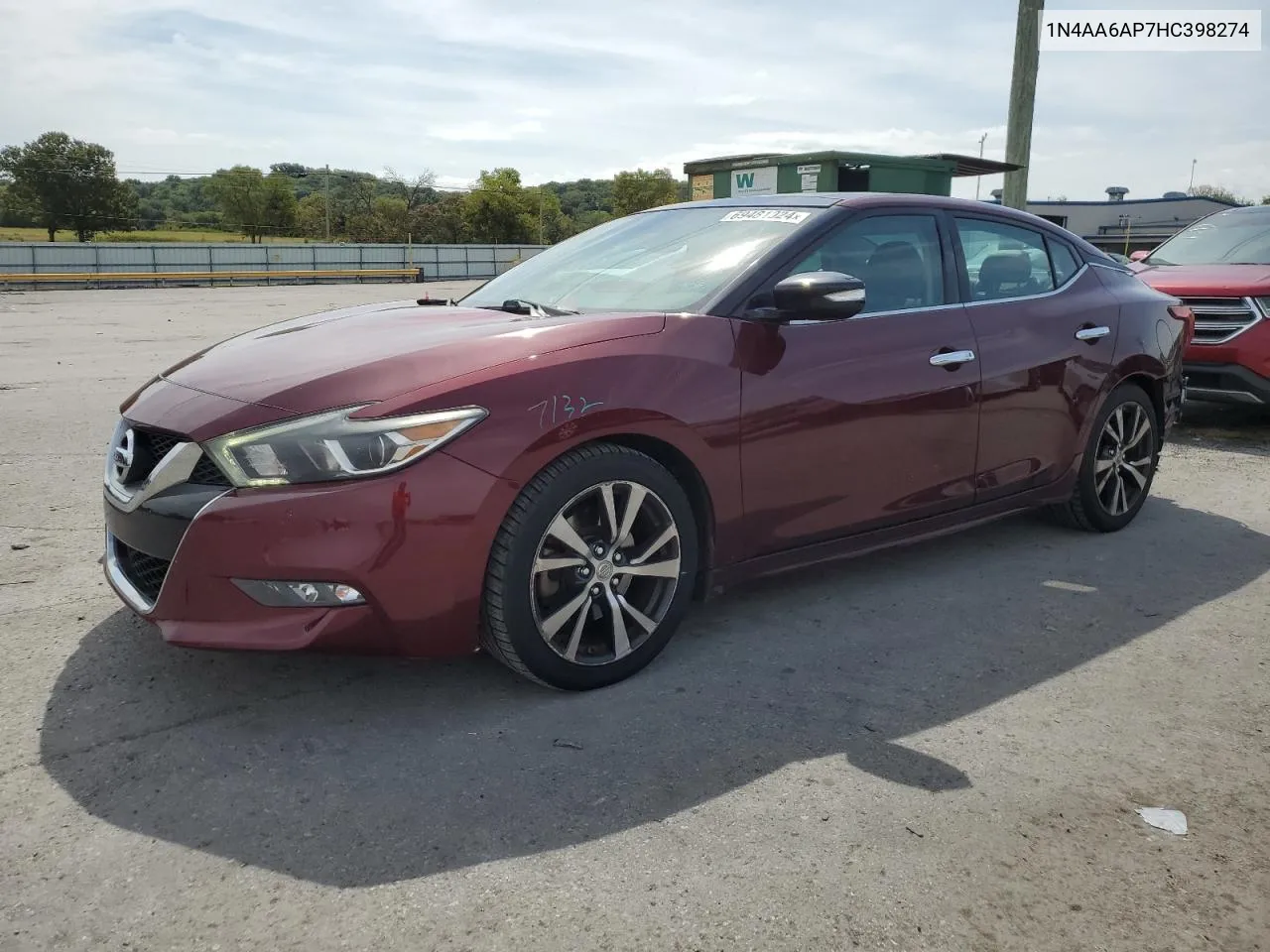 2017 Nissan Maxima 3.5S VIN: 1N4AA6AP7HC398274 Lot: 69481924