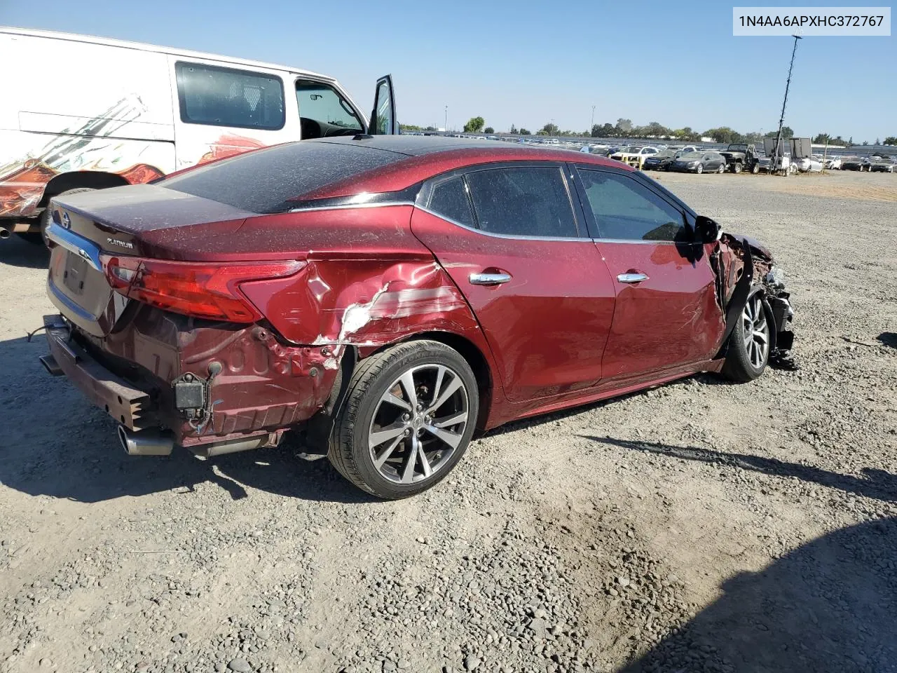 2017 Nissan Maxima 3.5S VIN: 1N4AA6APXHC372767 Lot: 69867394