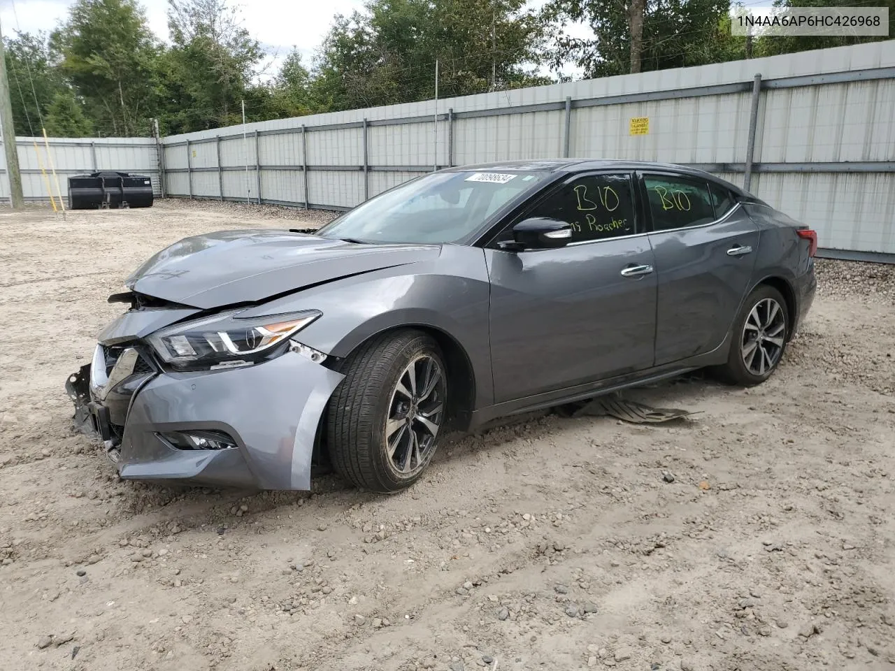 2017 Nissan Maxima 3.5S VIN: 1N4AA6AP6HC426968 Lot: 70098634