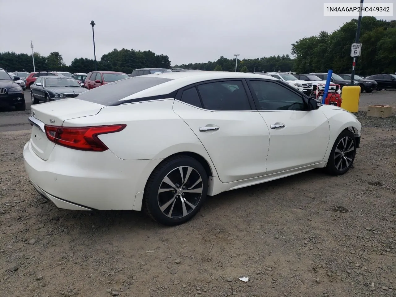 2017 Nissan Maxima 3.5S VIN: 1N4AA6AP2HC449342 Lot: 70618174