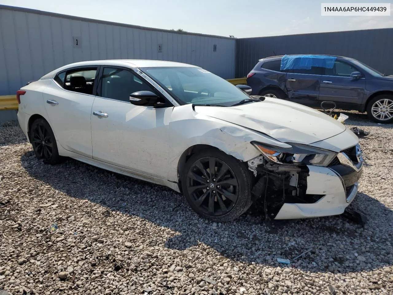 2017 Nissan Maxima 3.5S VIN: 1N4AA6AP6HC449439 Lot: 70804854