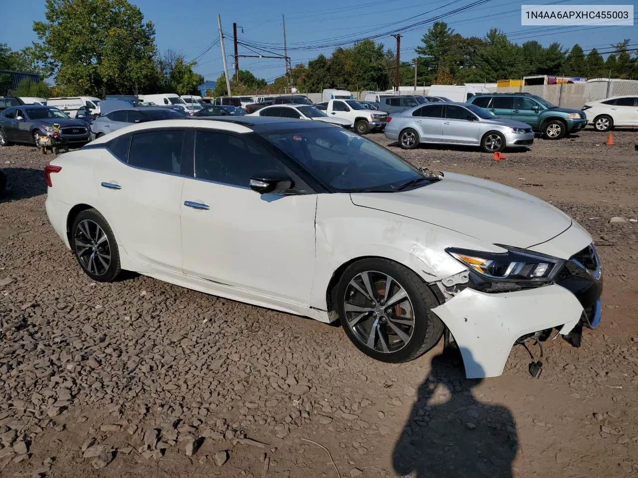 1N4AA6APXHC455003 2017 Nissan Maxima 3.5S