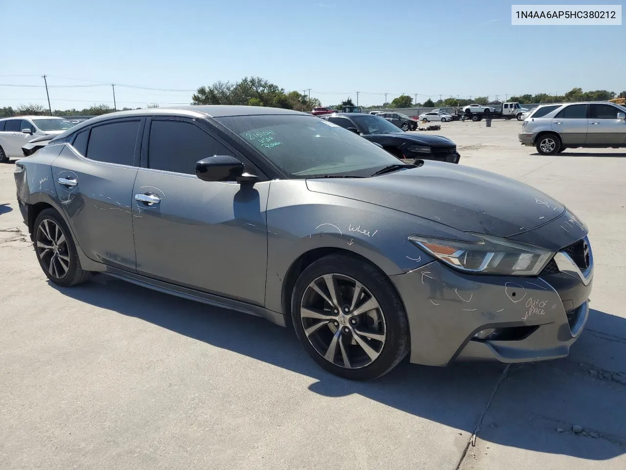 2017 Nissan Maxima 3.5S VIN: 1N4AA6AP5HC380212 Lot: 71353334