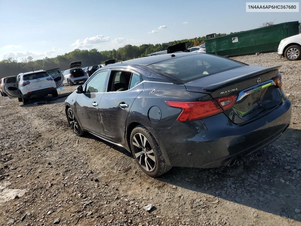 2017 Nissan Maxima 3.5S VIN: 1N4AA6AP6HC367680 Lot: 71462374