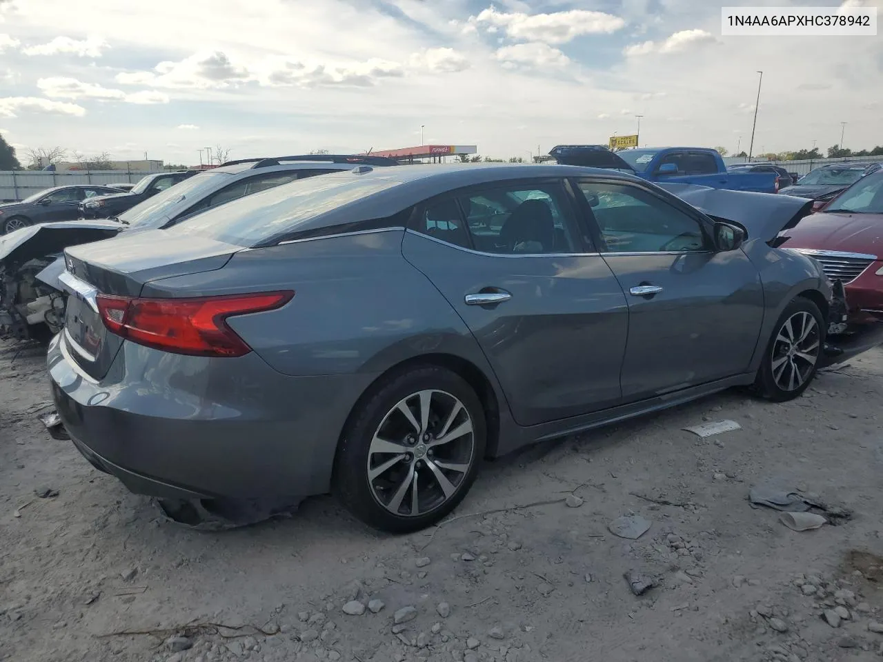 1N4AA6APXHC378942 2017 Nissan Maxima 3.5S