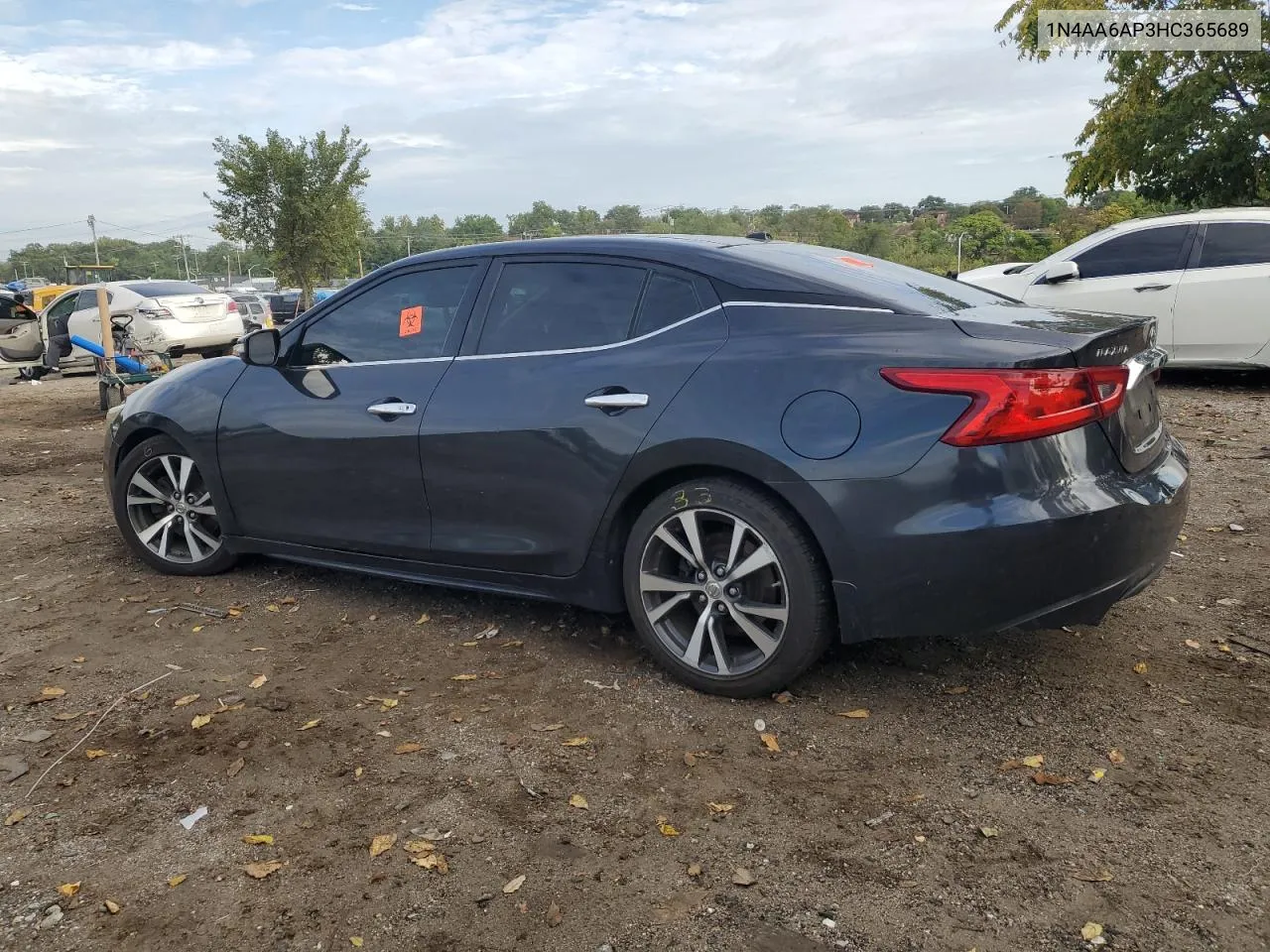 2017 Nissan Maxima 3.5S VIN: 1N4AA6AP3HC365689 Lot: 72258704