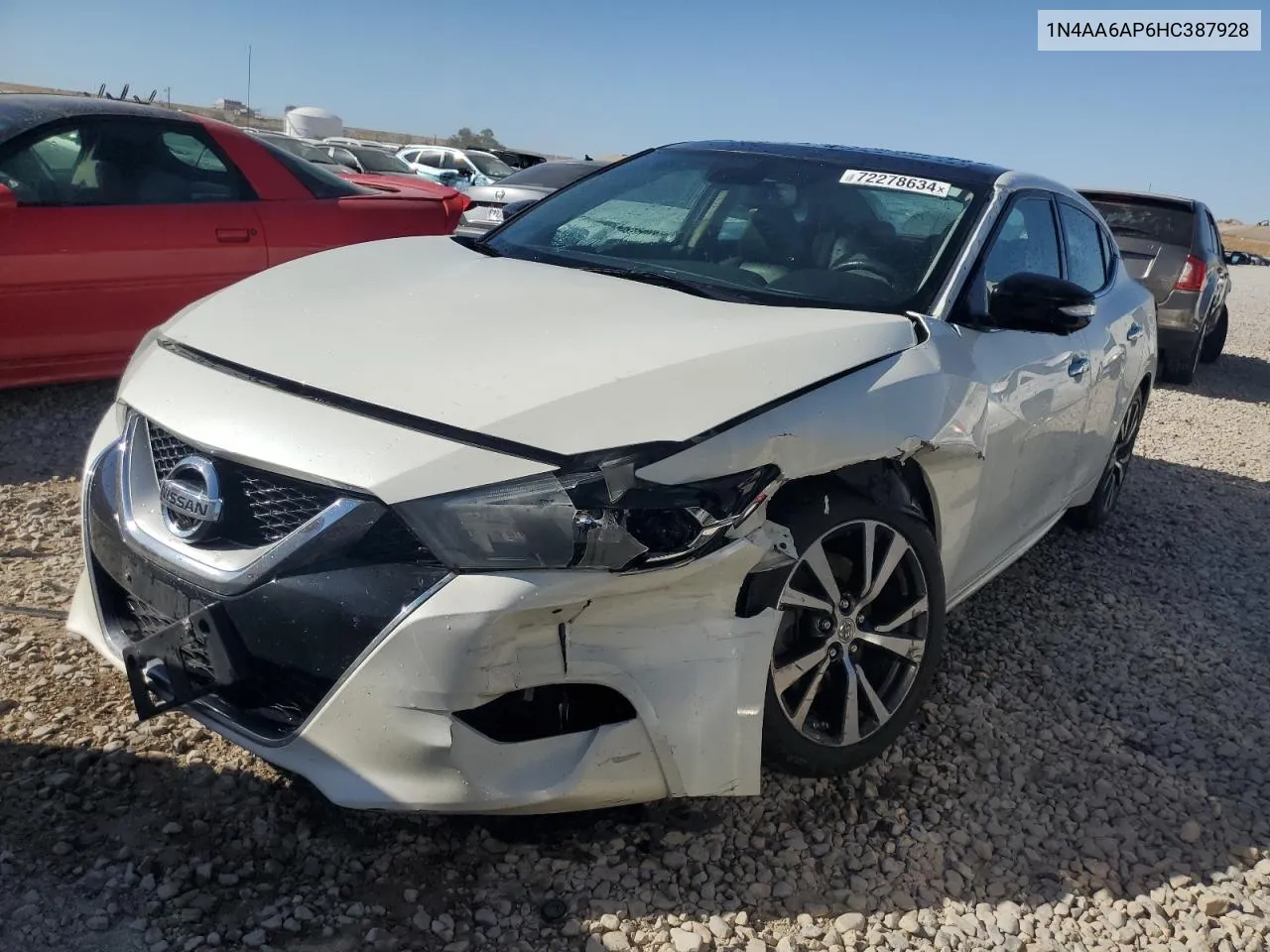 2017 Nissan Maxima 3.5S VIN: 1N4AA6AP6HC387928 Lot: 72278634