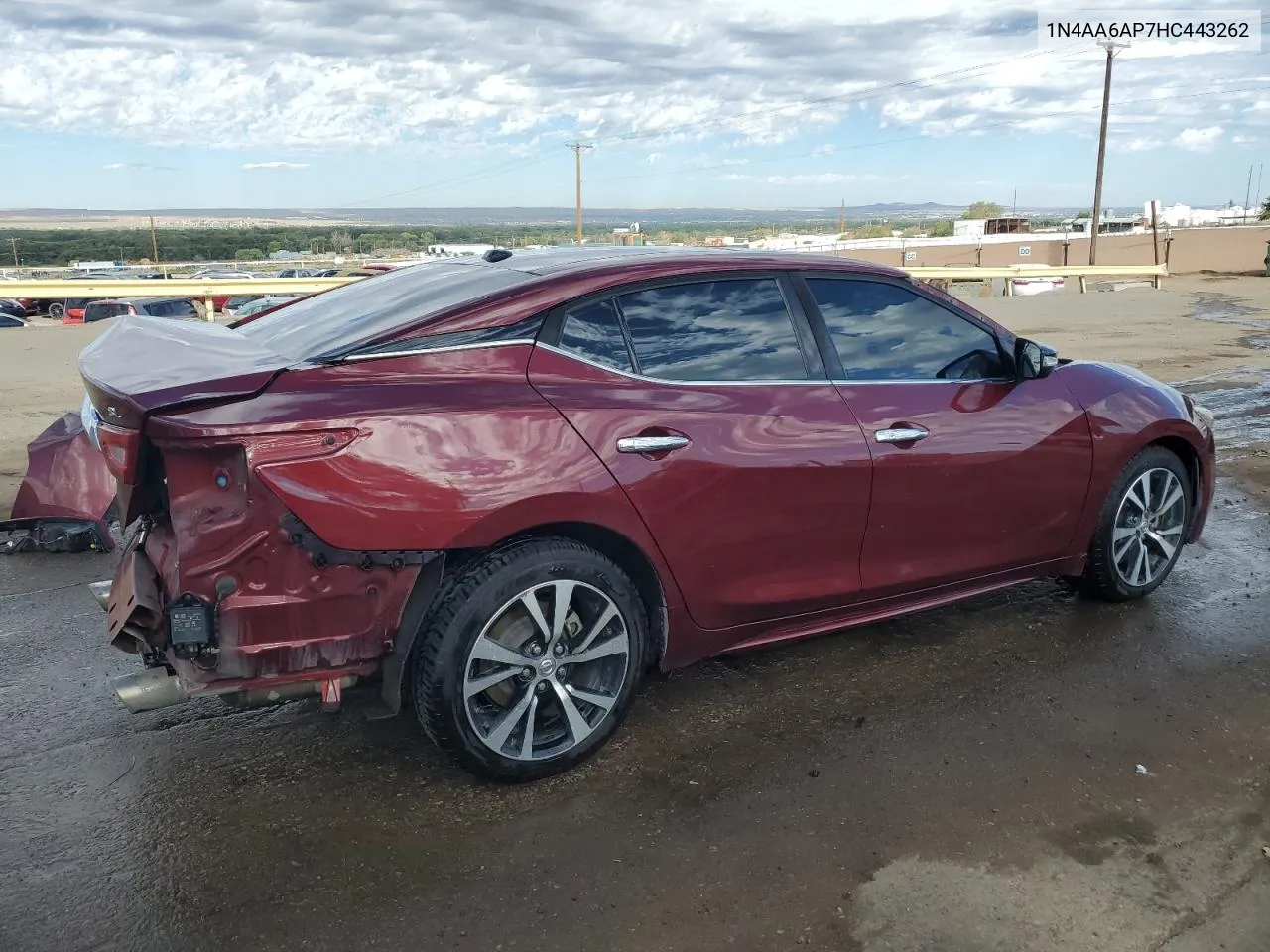 1N4AA6AP7HC443262 2017 Nissan Maxima 3.5S