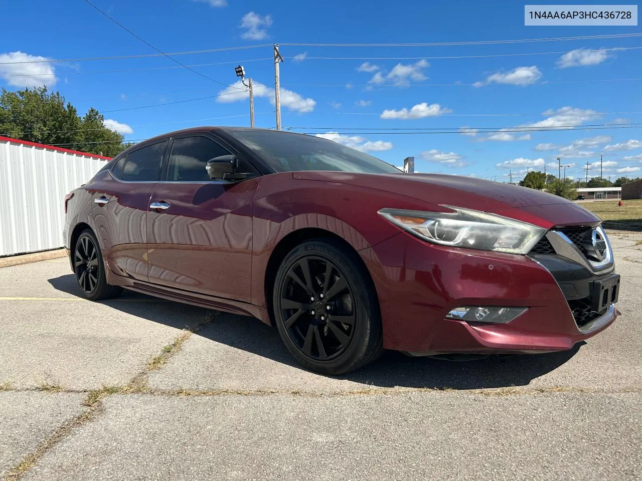 2017 Nissan Maxima 3.5S VIN: 1N4AA6AP3HC436728 Lot: 72503764