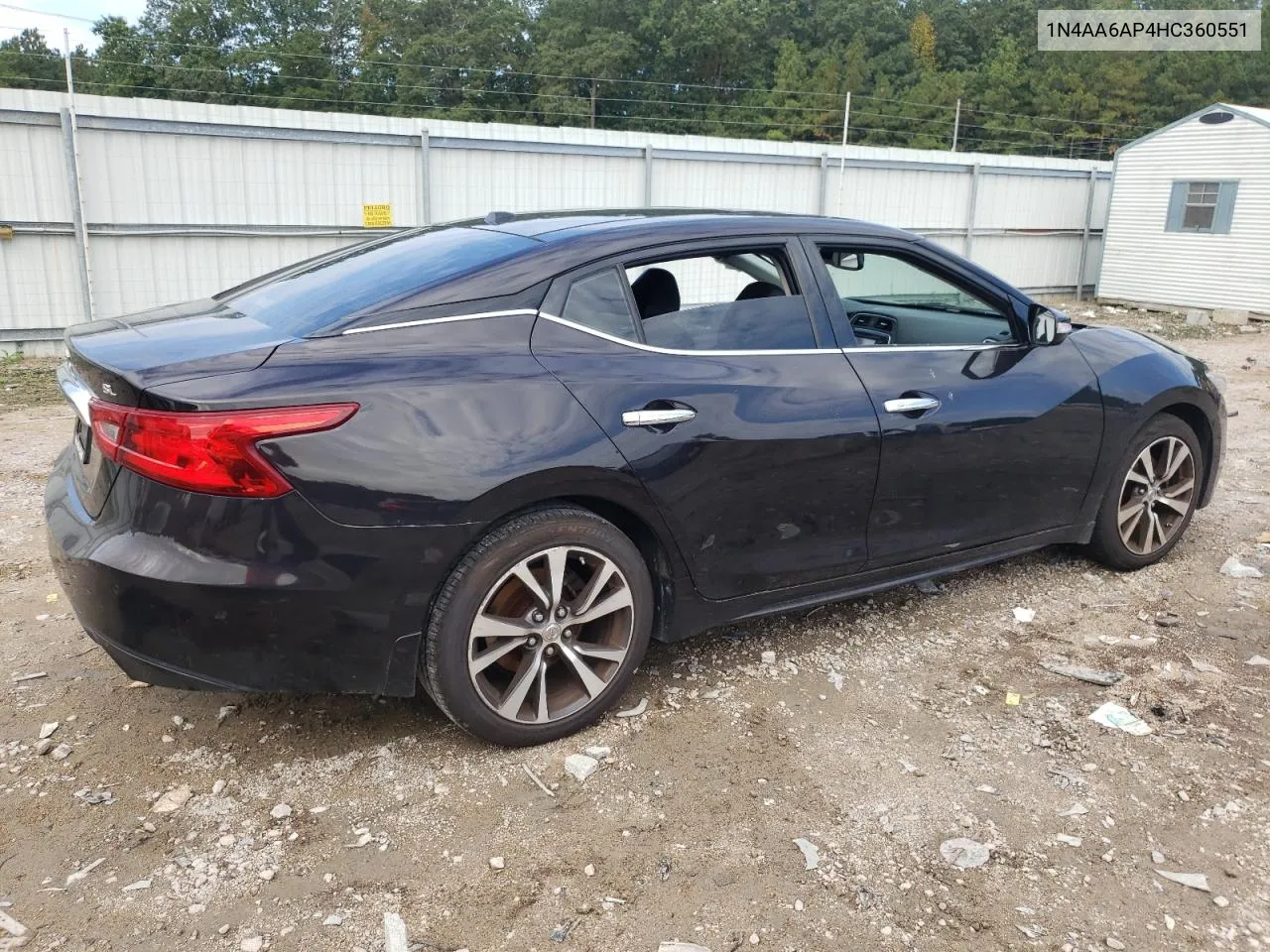 1N4AA6AP4HC360551 2017 Nissan Maxima 3.5S