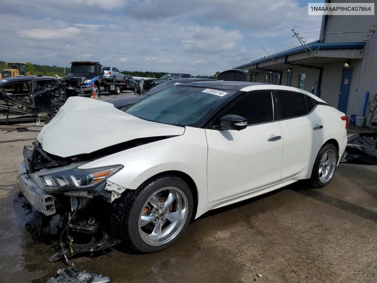 2017 Nissan Maxima 3.5S VIN: 1N4AA6AP9HC407864 Lot: 72854114