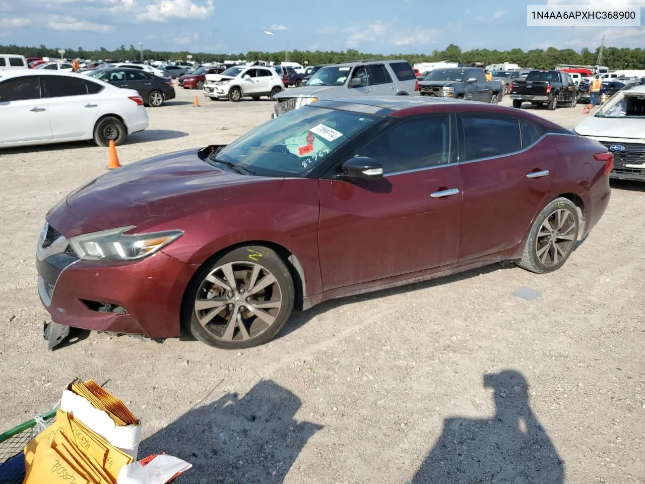 2017 Nissan Maxima 3.5S VIN: 1N4AA6APXHC368900 Lot: 72899114