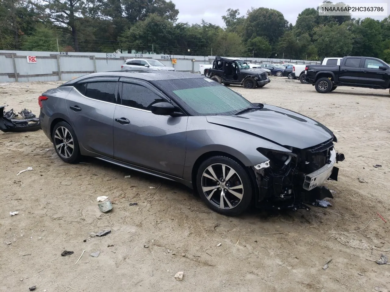 2017 Nissan Maxima 3.5S VIN: 1N4AA6AP2HC363786 Lot: 73007524