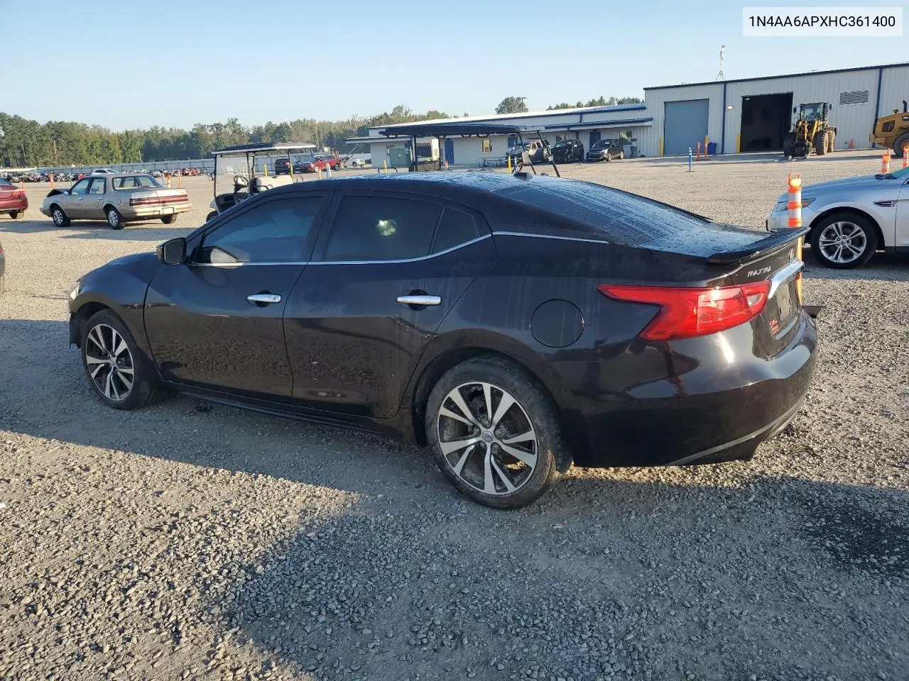 2017 Nissan Maxima 3.5S VIN: 1N4AA6APXHC361400 Lot: 73118254