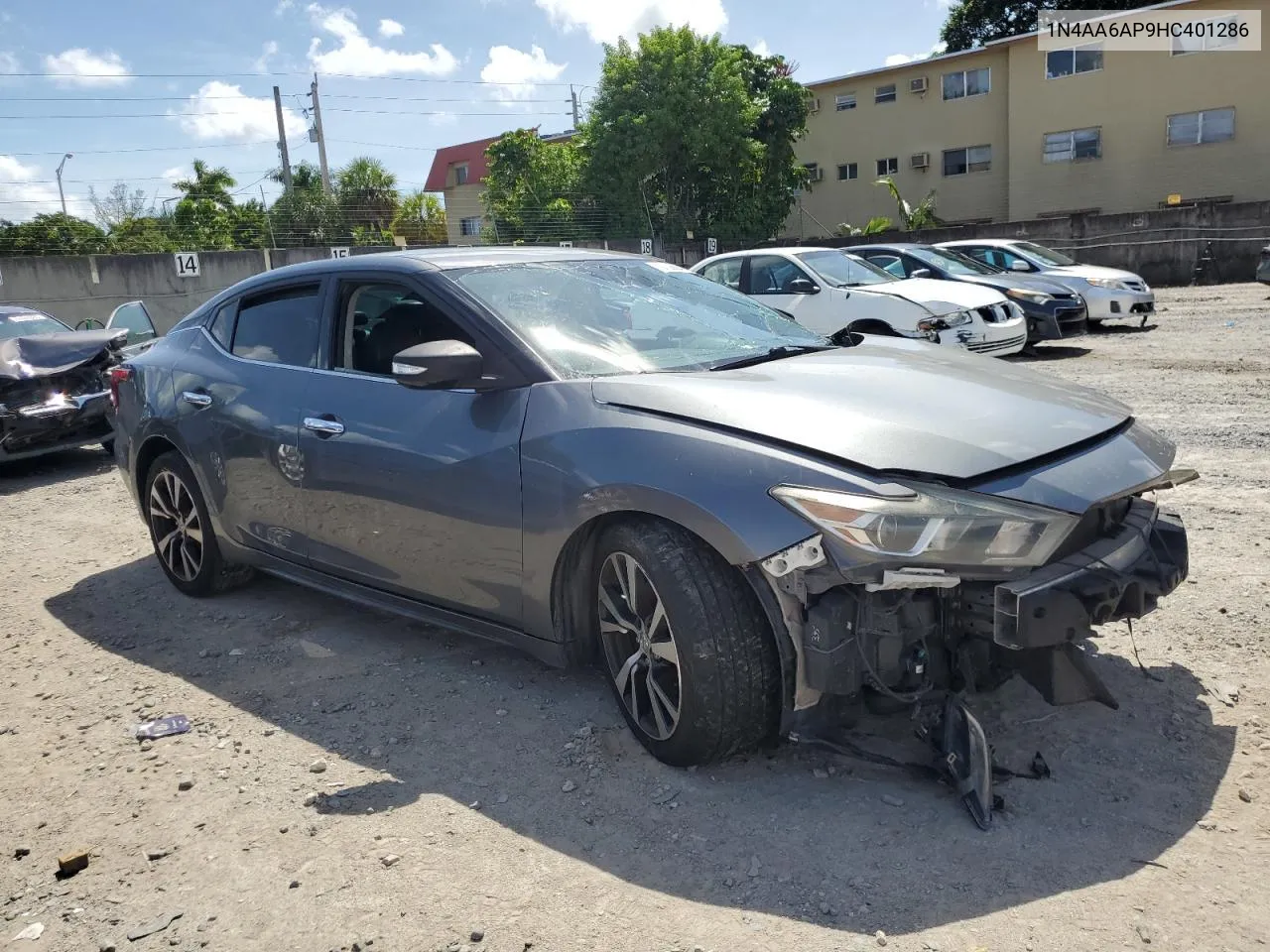 2017 Nissan Maxima 3.5S VIN: 1N4AA6AP9HC401286 Lot: 73742034