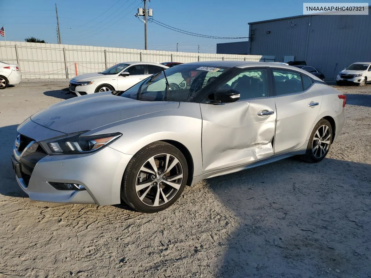 2017 Nissan Maxima 3.5S VIN: 1N4AA6AP4HC407321 Lot: 73762104