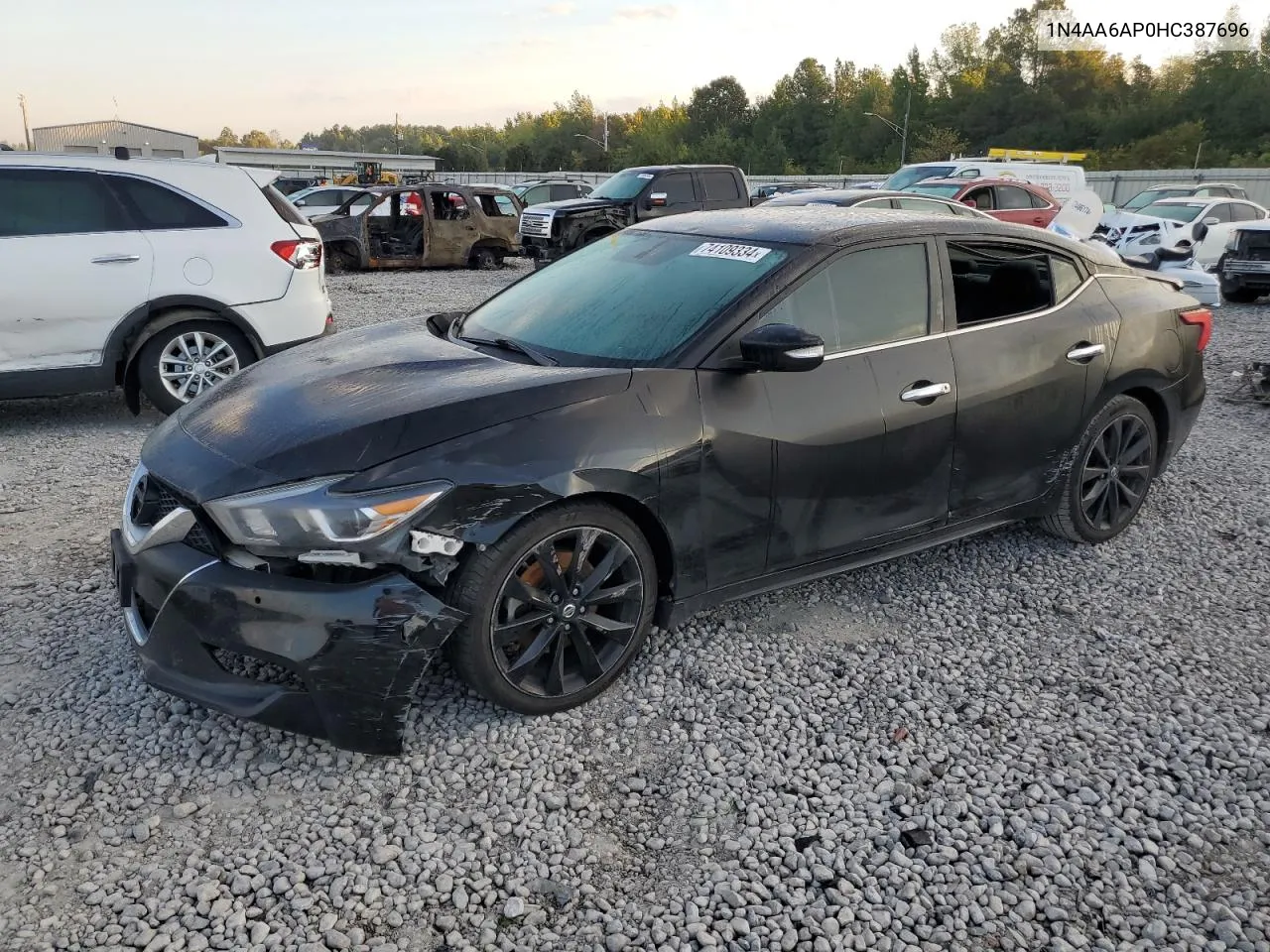 2017 Nissan Maxima 3.5S VIN: 1N4AA6AP0HC387696 Lot: 74109334