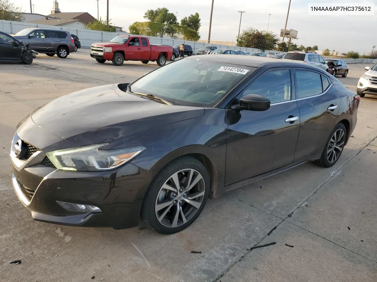 2017 Nissan Maxima 3.5S VIN: 1N4AA6AP7HC375612 Lot: 74142704