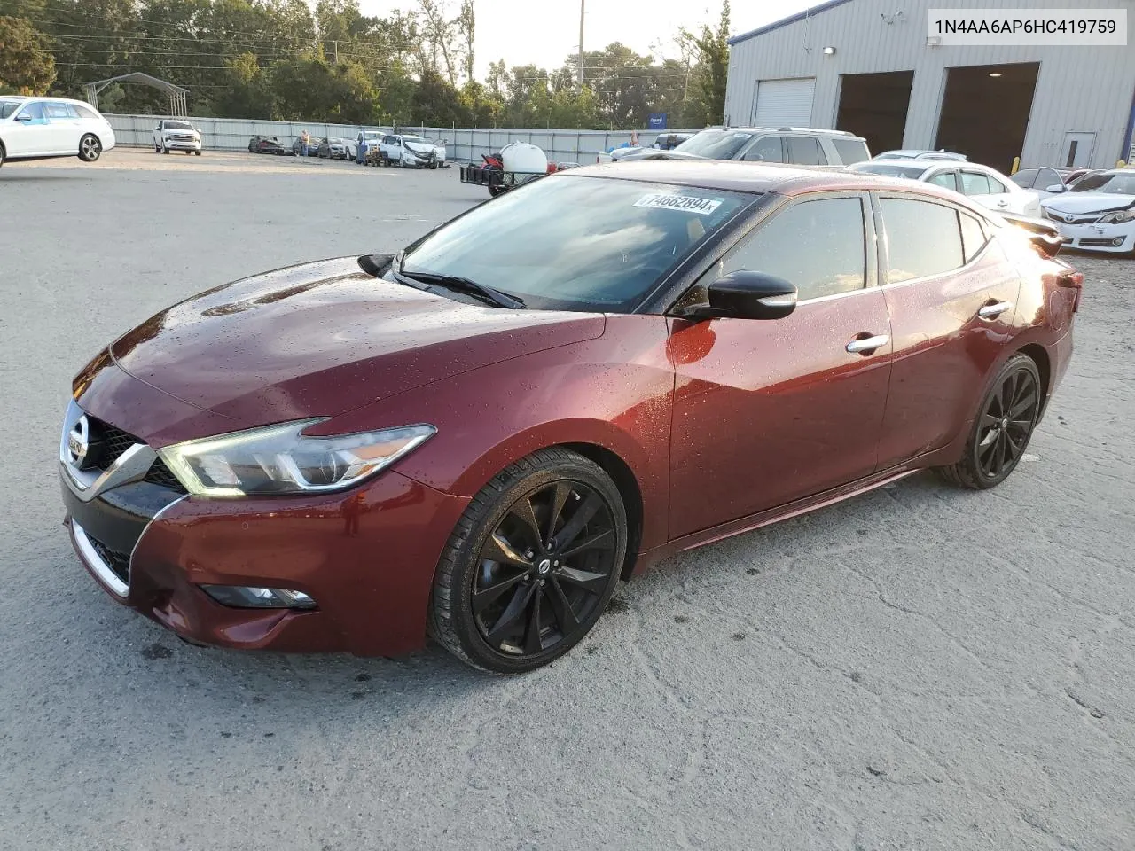 2017 Nissan Maxima 3.5S VIN: 1N4AA6AP6HC419759 Lot: 74662894