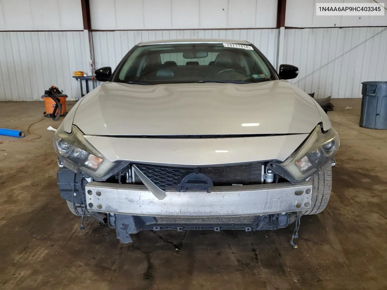 1N4AA6AP9HC403345 2017 Nissan Maxima 3.5S