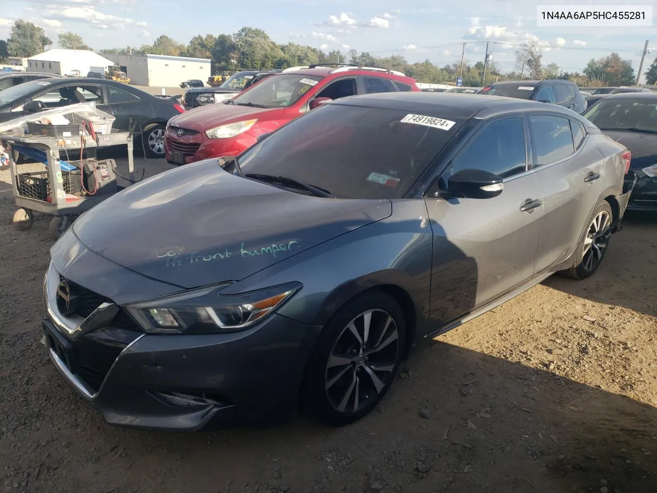 2017 Nissan Maxima 3.5S VIN: 1N4AA6AP5HC455281 Lot: 74919824