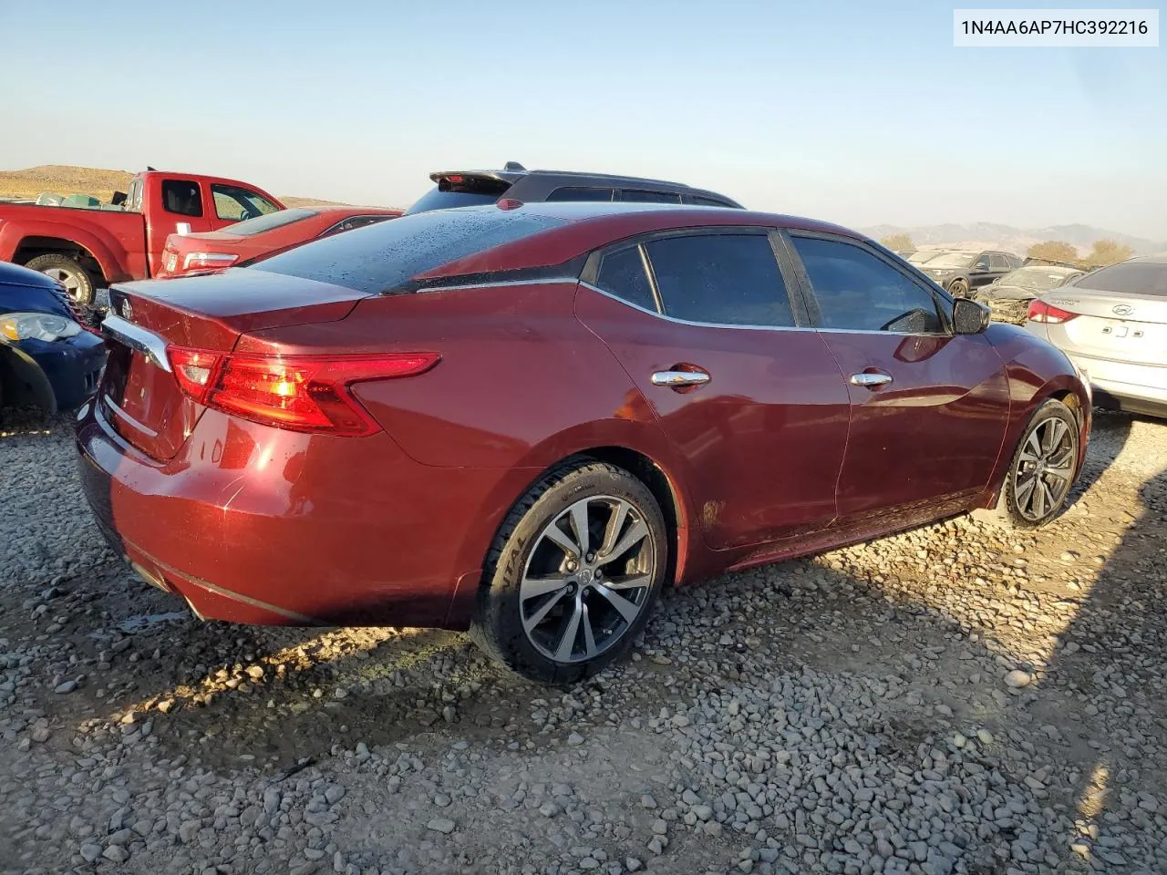 2017 Nissan Maxima 3.5S VIN: 1N4AA6AP7HC392216 Lot: 75000634