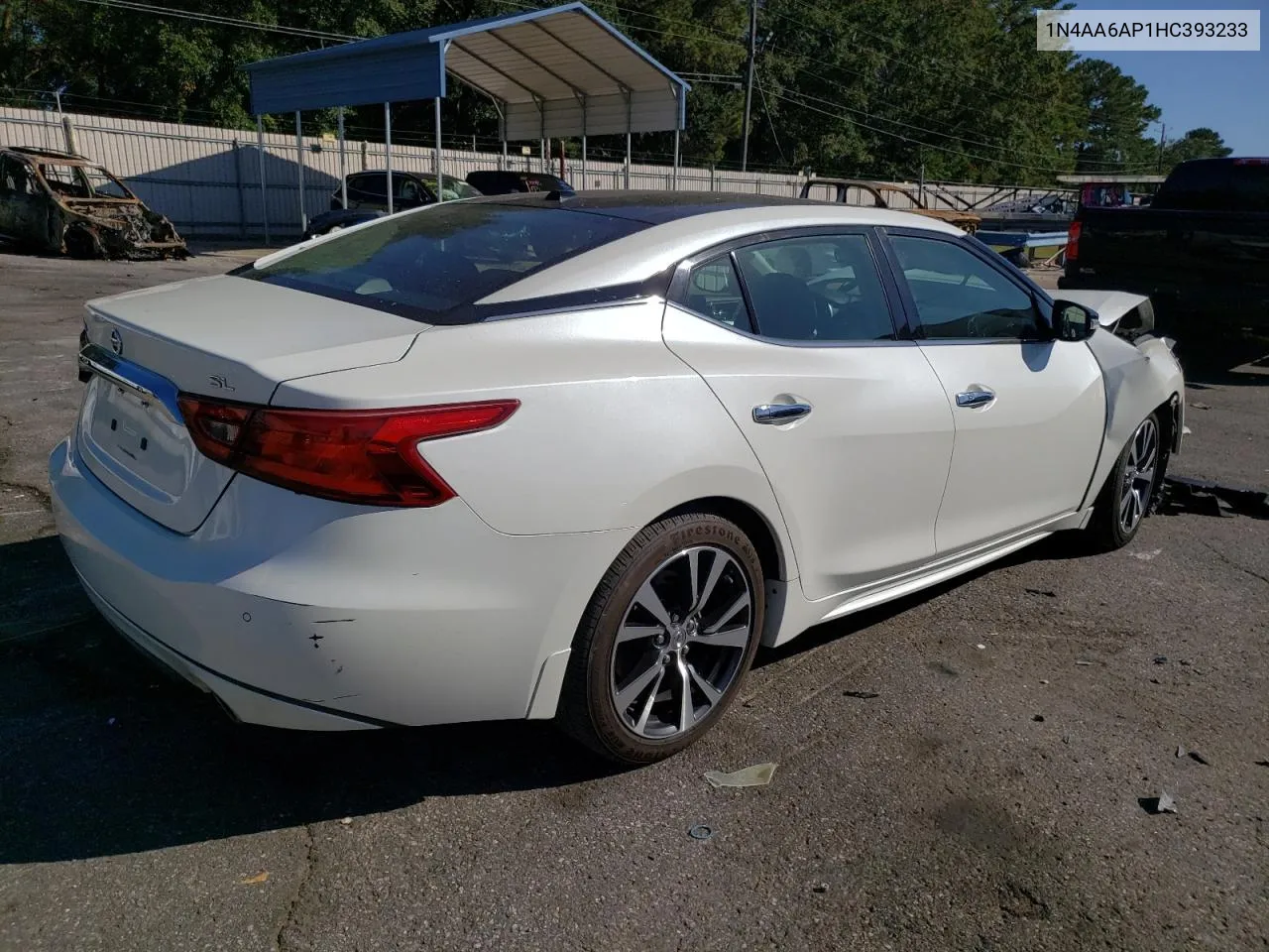 2017 Nissan Maxima 3.5S VIN: 1N4AA6AP1HC393233 Lot: 75050704