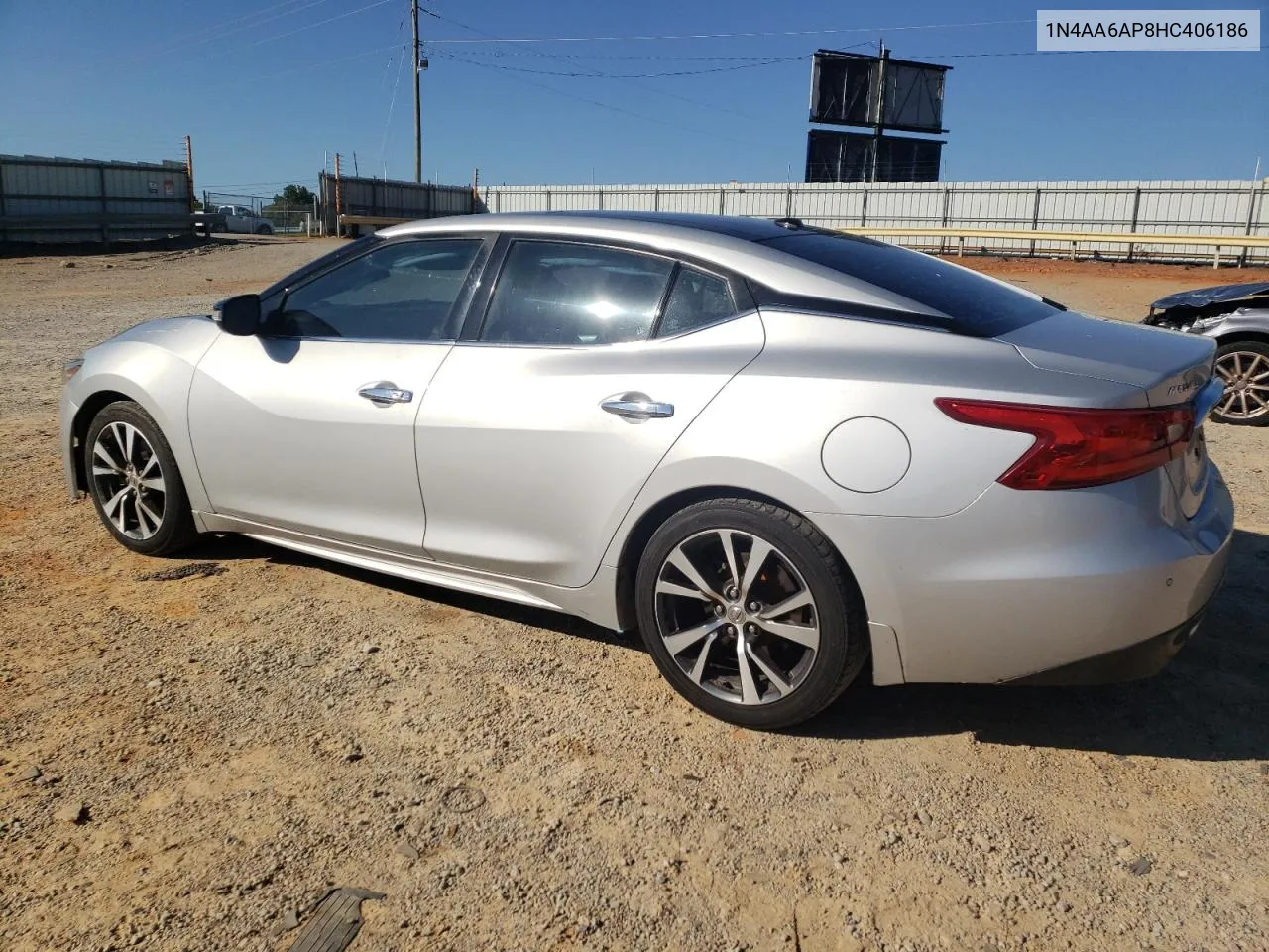 2017 Nissan Maxima 3.5S VIN: 1N4AA6AP8HC406186 Lot: 75055794