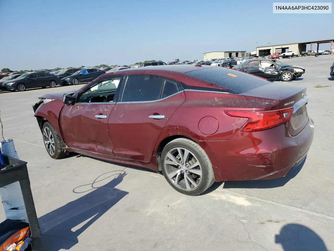 2017 Nissan Maxima 3.5S VIN: 1N4AA6AP3HC423090 Lot: 75134244