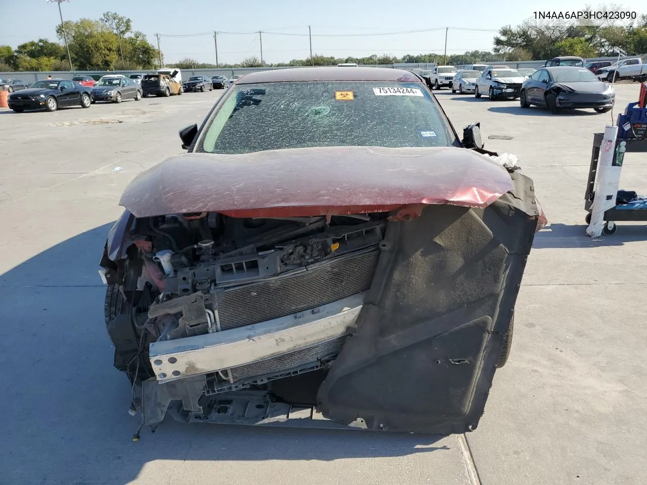 2017 Nissan Maxima 3.5S VIN: 1N4AA6AP3HC423090 Lot: 75134244