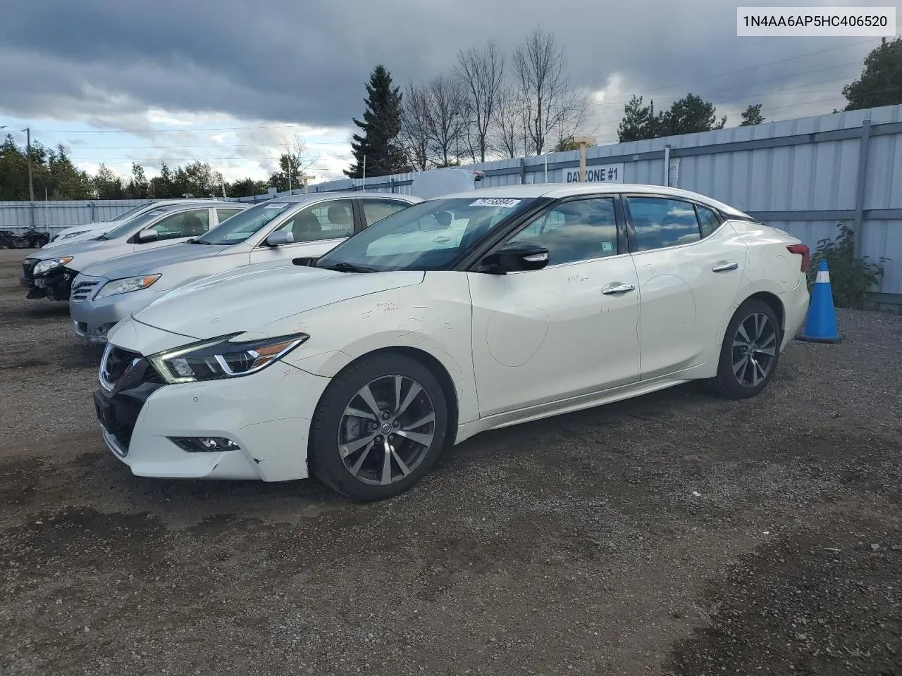 2017 Nissan Maxima 3.5S VIN: 1N4AA6AP5HC406520 Lot: 75158894