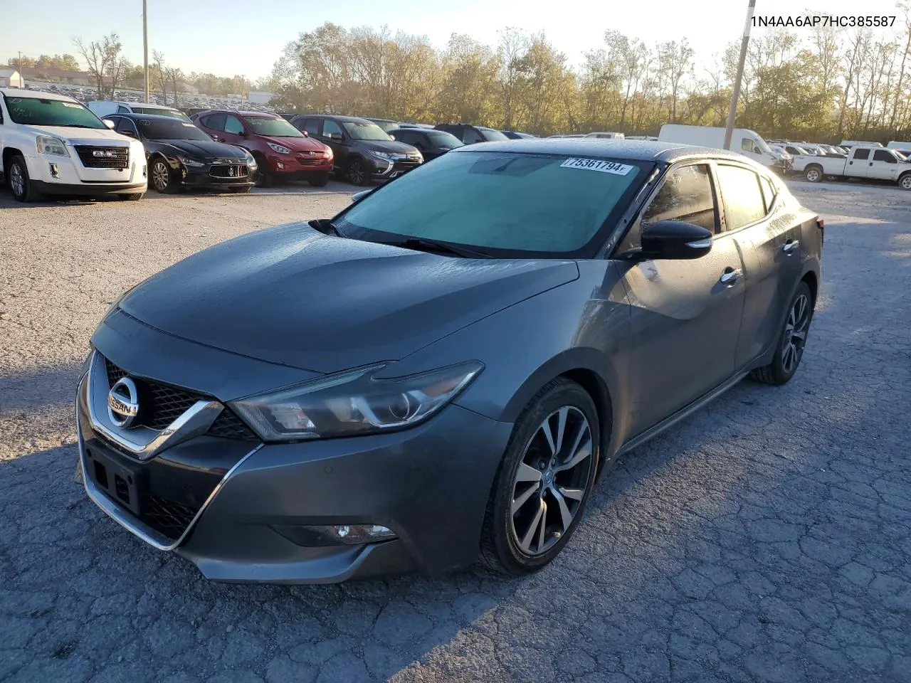 2017 Nissan Maxima 3.5S VIN: 1N4AA6AP7HC385587 Lot: 75361794