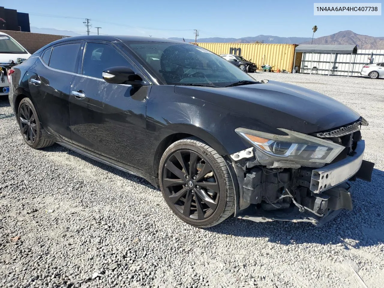 2017 Nissan Maxima 3.5S VIN: 1N4AA6AP4HC407738 Lot: 75556054