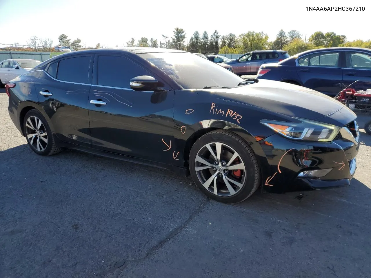 2017 Nissan Maxima 3.5S VIN: 1N4AA6AP2HC367210 Lot: 75795284