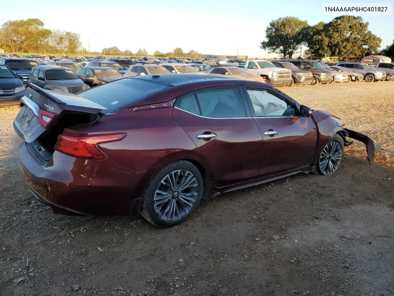 2017 Nissan Maxima 3.5S VIN: 1N4AA6AP6HC401827 Lot: 75906684