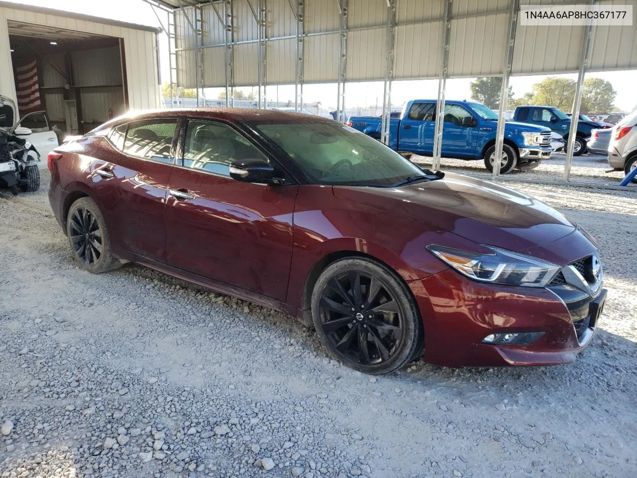 2017 Nissan Maxima 3.5S VIN: 1N4AA6AP8HC367177 Lot: 76013954