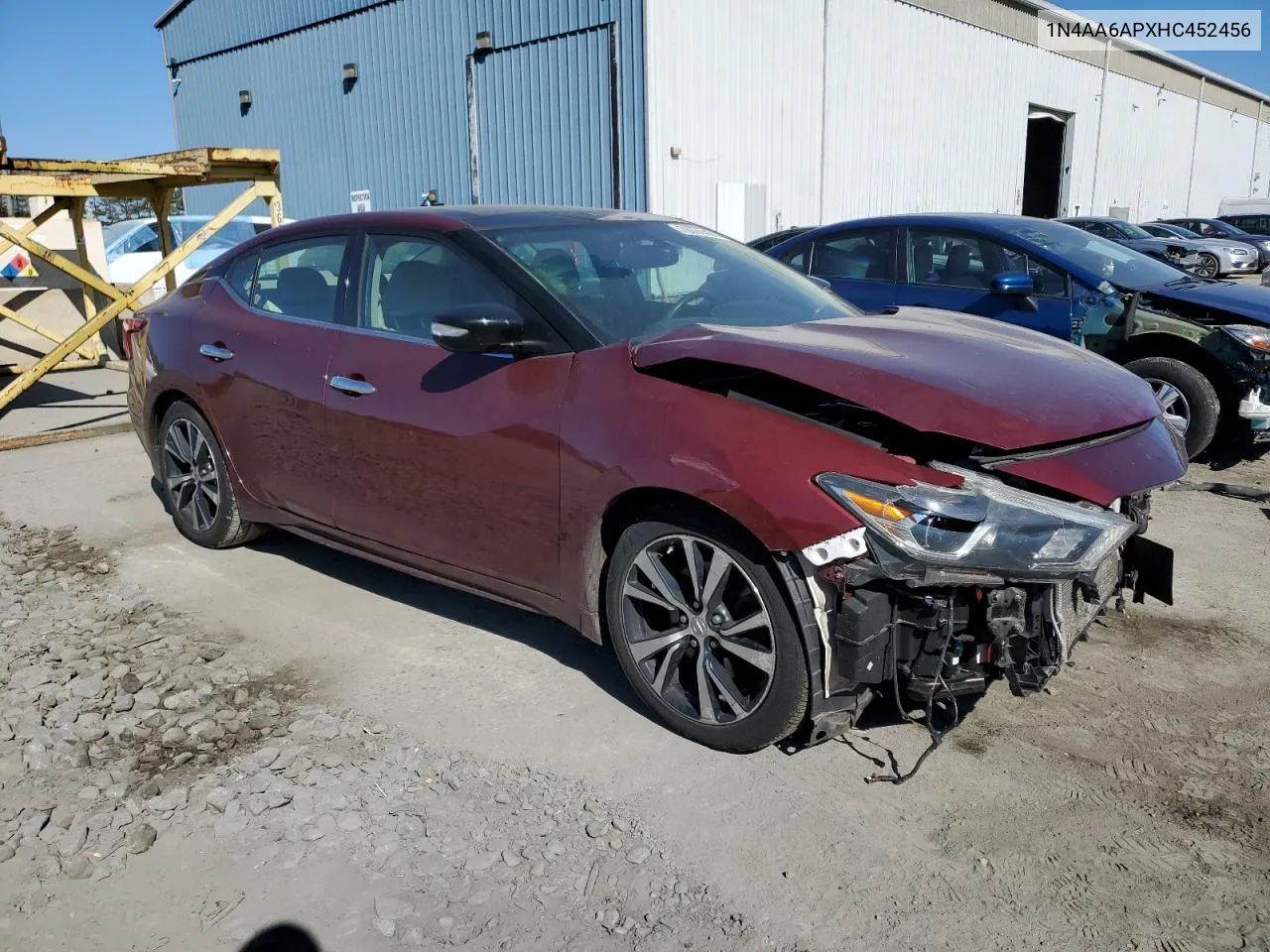 2017 Nissan Maxima 3.5S VIN: 1N4AA6APXHC452456 Lot: 76374464