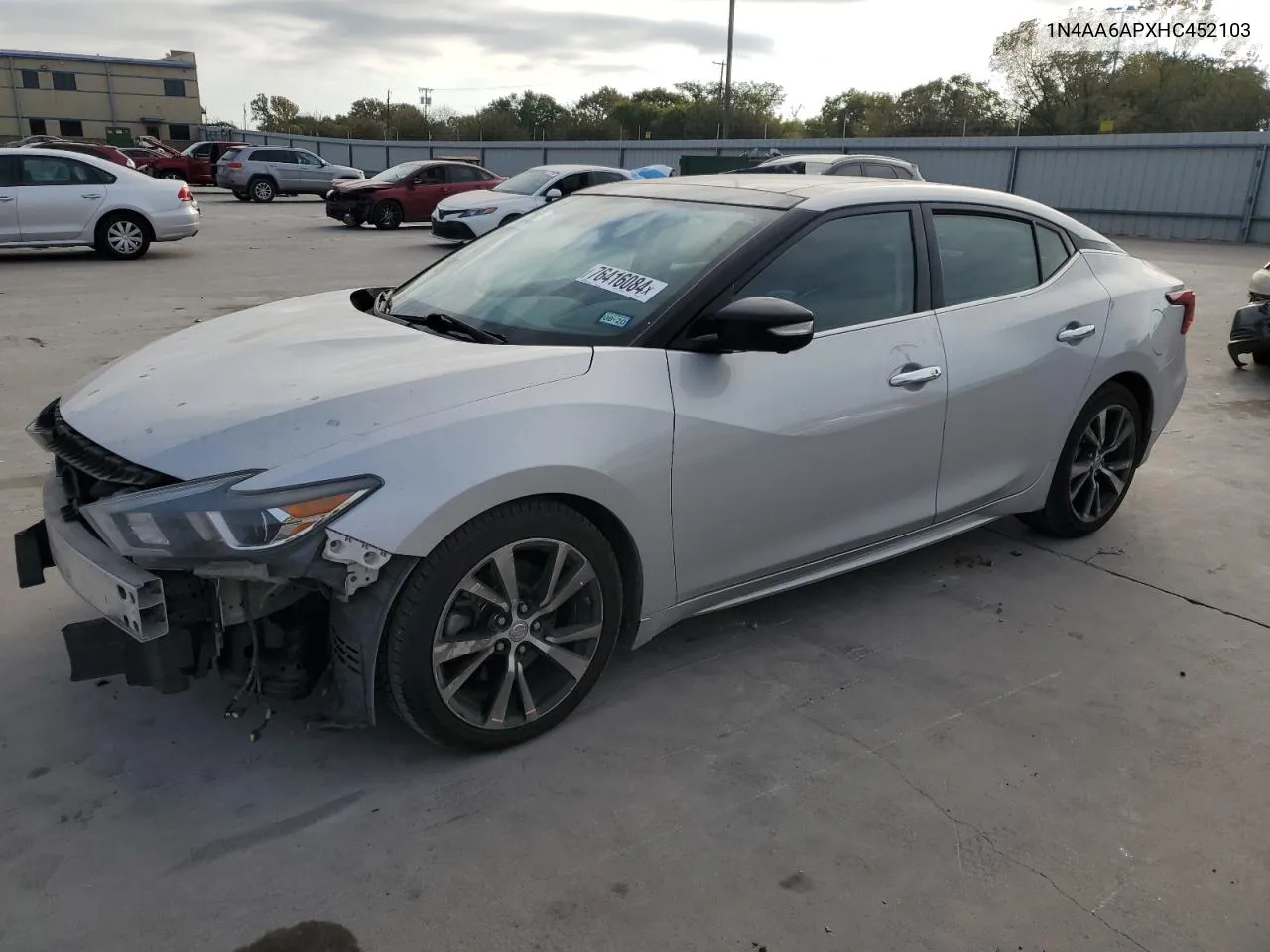 2017 Nissan Maxima 3.5S VIN: 1N4AA6APXHC452103 Lot: 76416084